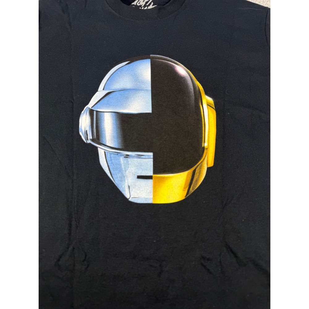 Daft Punk Random Access Memories Split Helmet Graphic T-Shirt Black Medium
